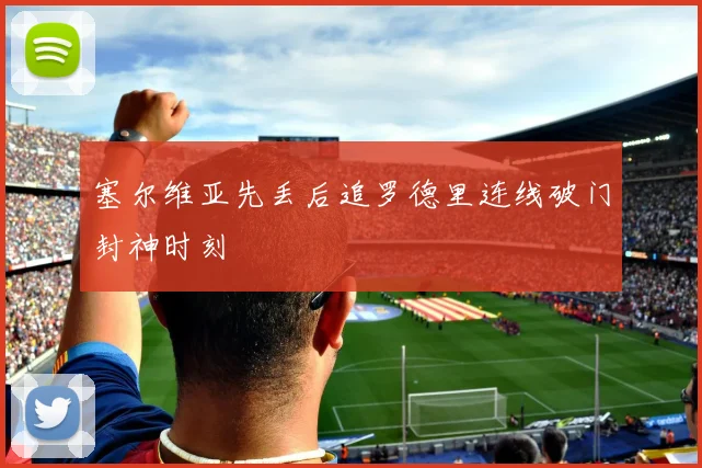 塞尔维亚先丢后追罗德里连线破门封神时刻